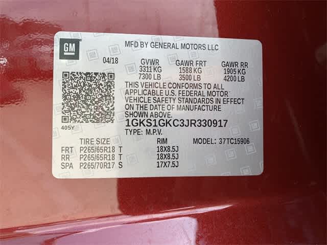2018 GMC Yukon XL SLT 30
