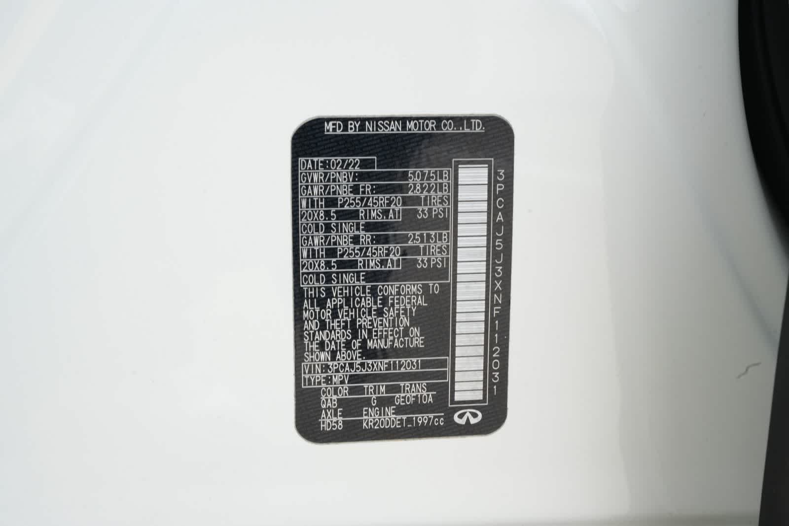 Thumbnail: 2022 INFINITI QX55 - 23