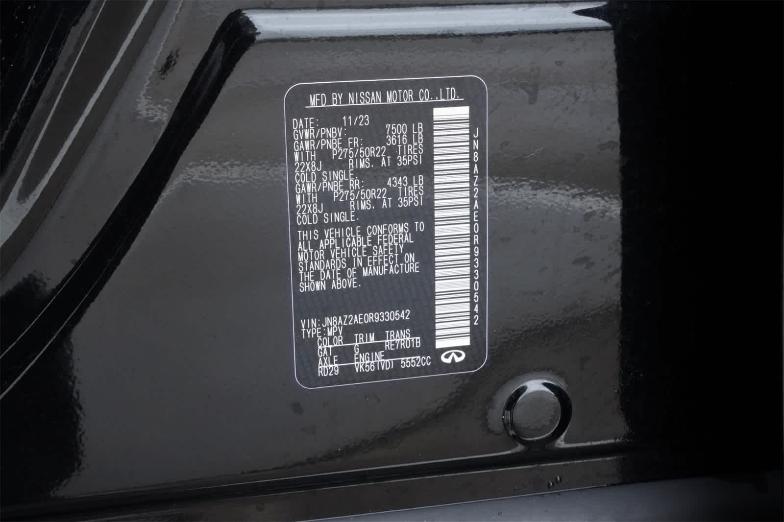 Thumbnail: 2024 INFINITI QX80 - 26