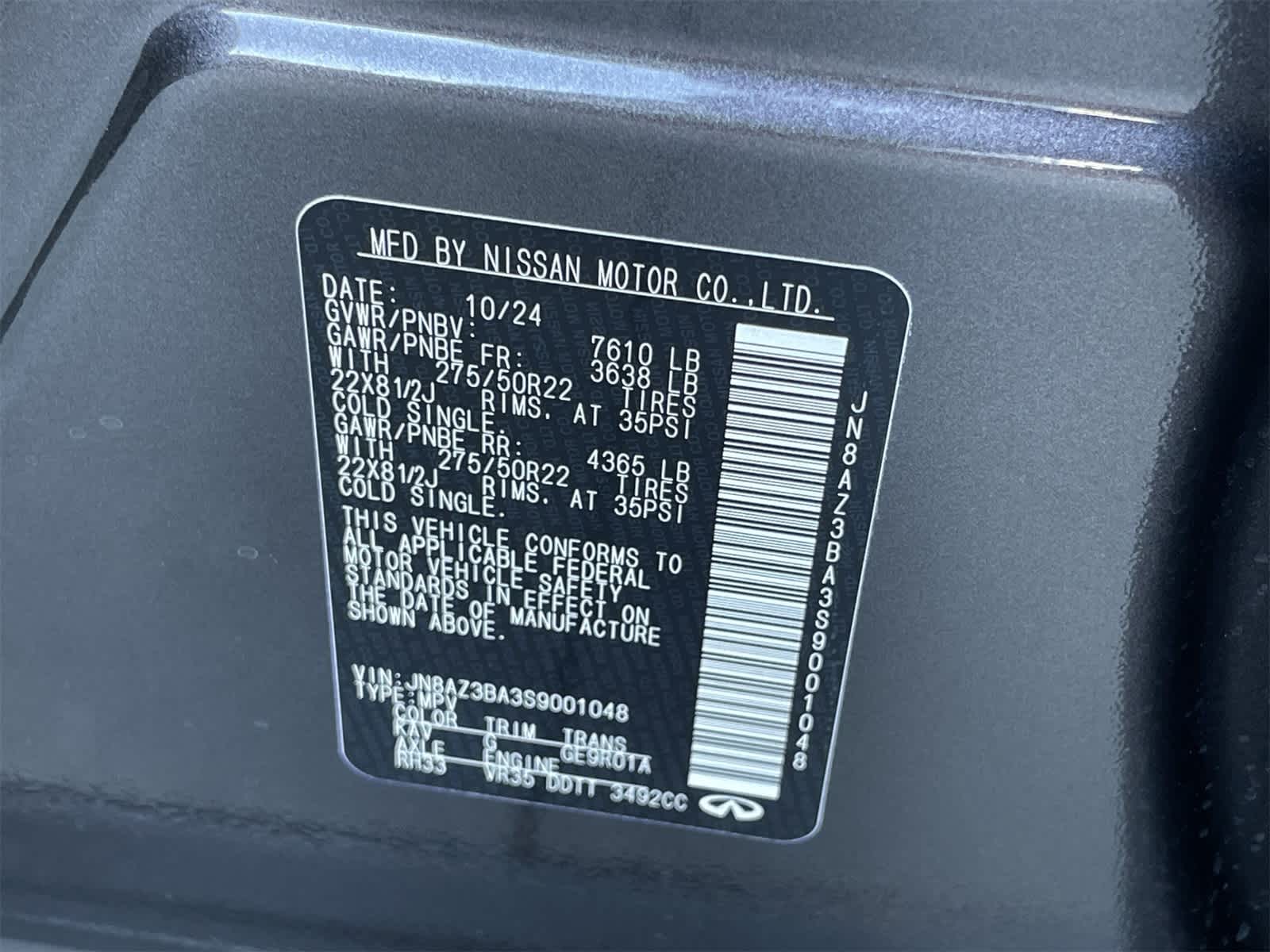 2025 INFINITI QX80 Luxe 29