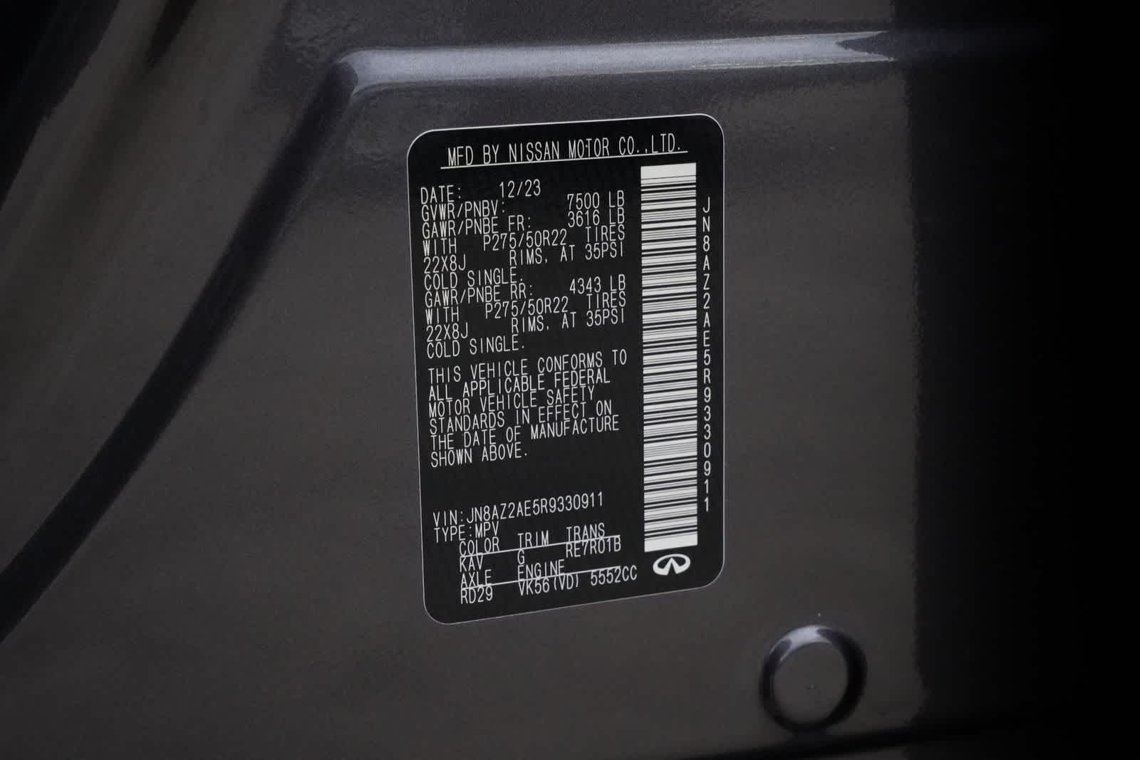 Thumbnail: 2024 INFINITI QX80 - 28