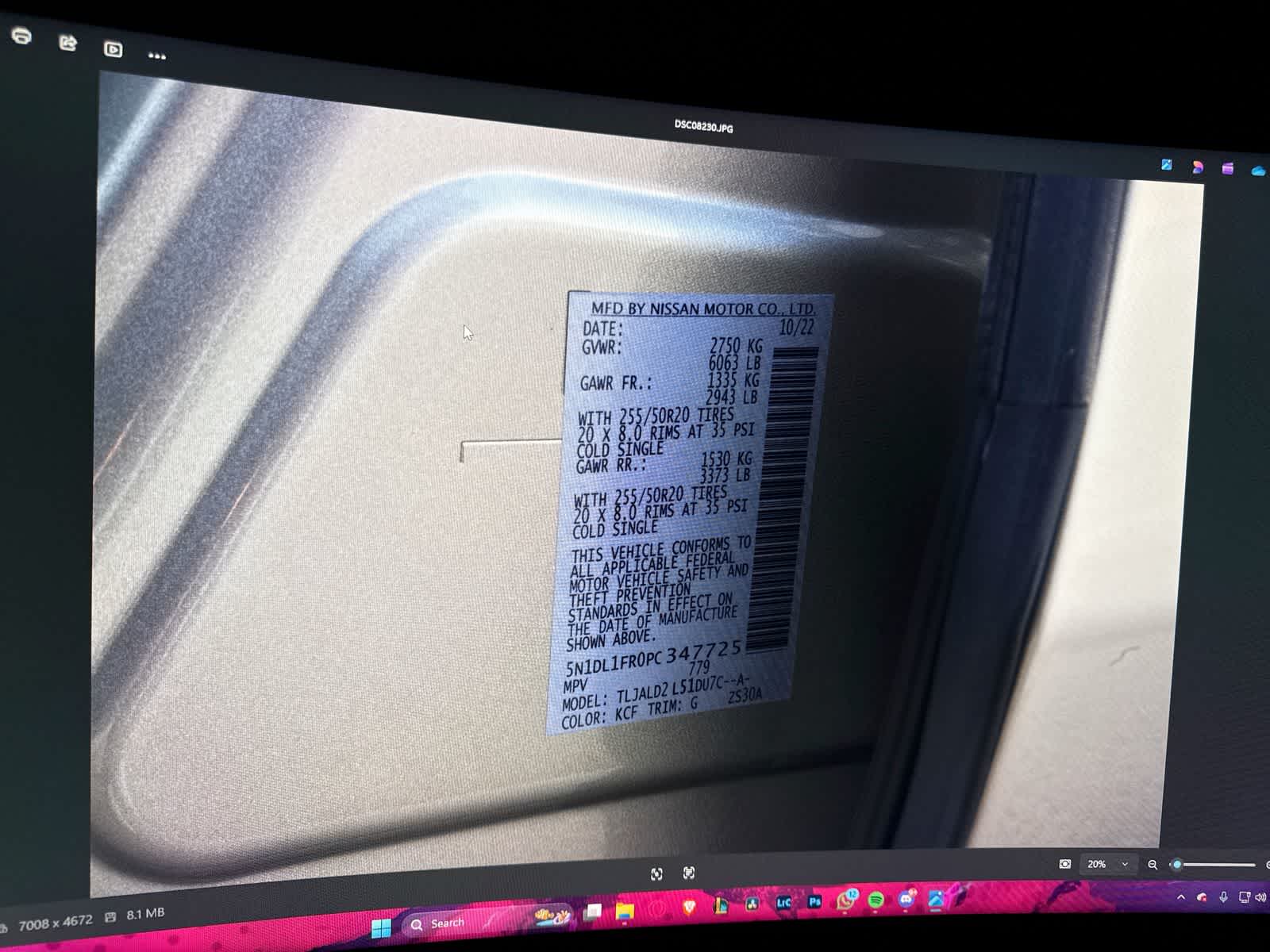 Thumbnail: 2023 INFINITI QX60 - 27