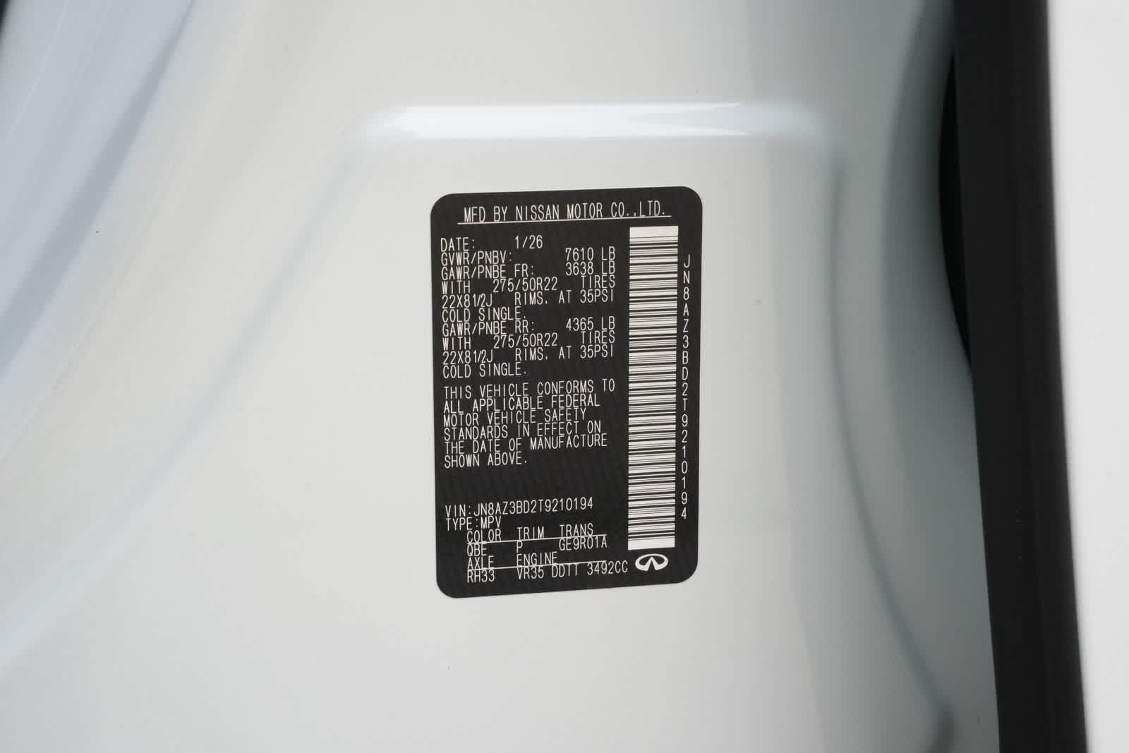 Thumbnail: 2026 INFINITI QX80 - 27