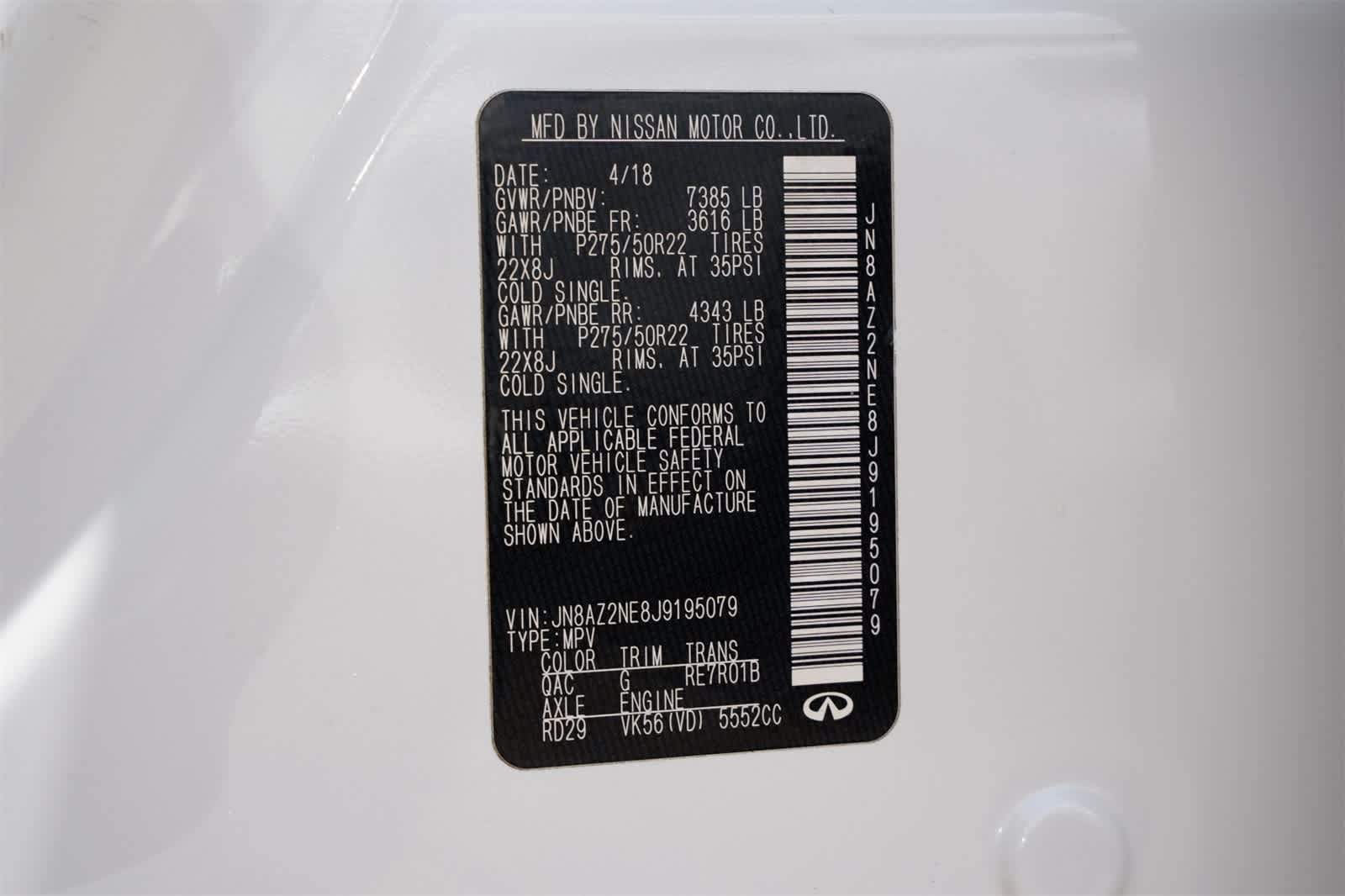 2018 INFINITI QX80  20