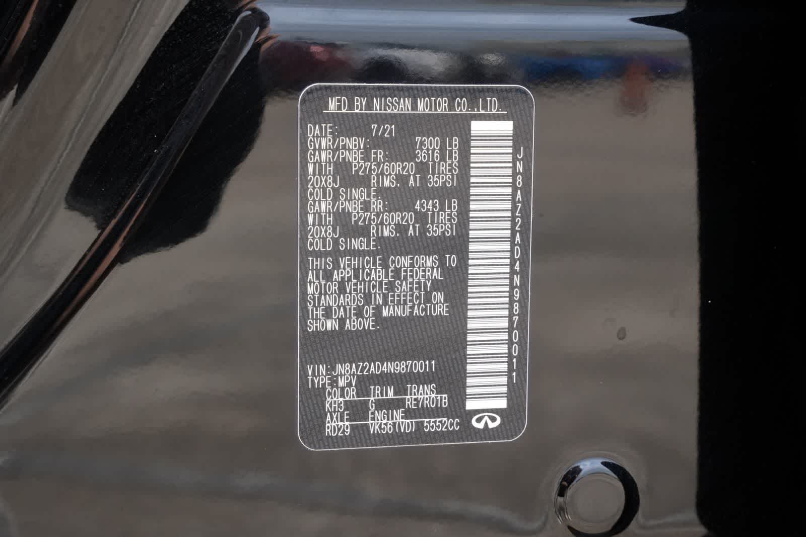 Thumbnail: 2022 INFINITI QX80 - 26