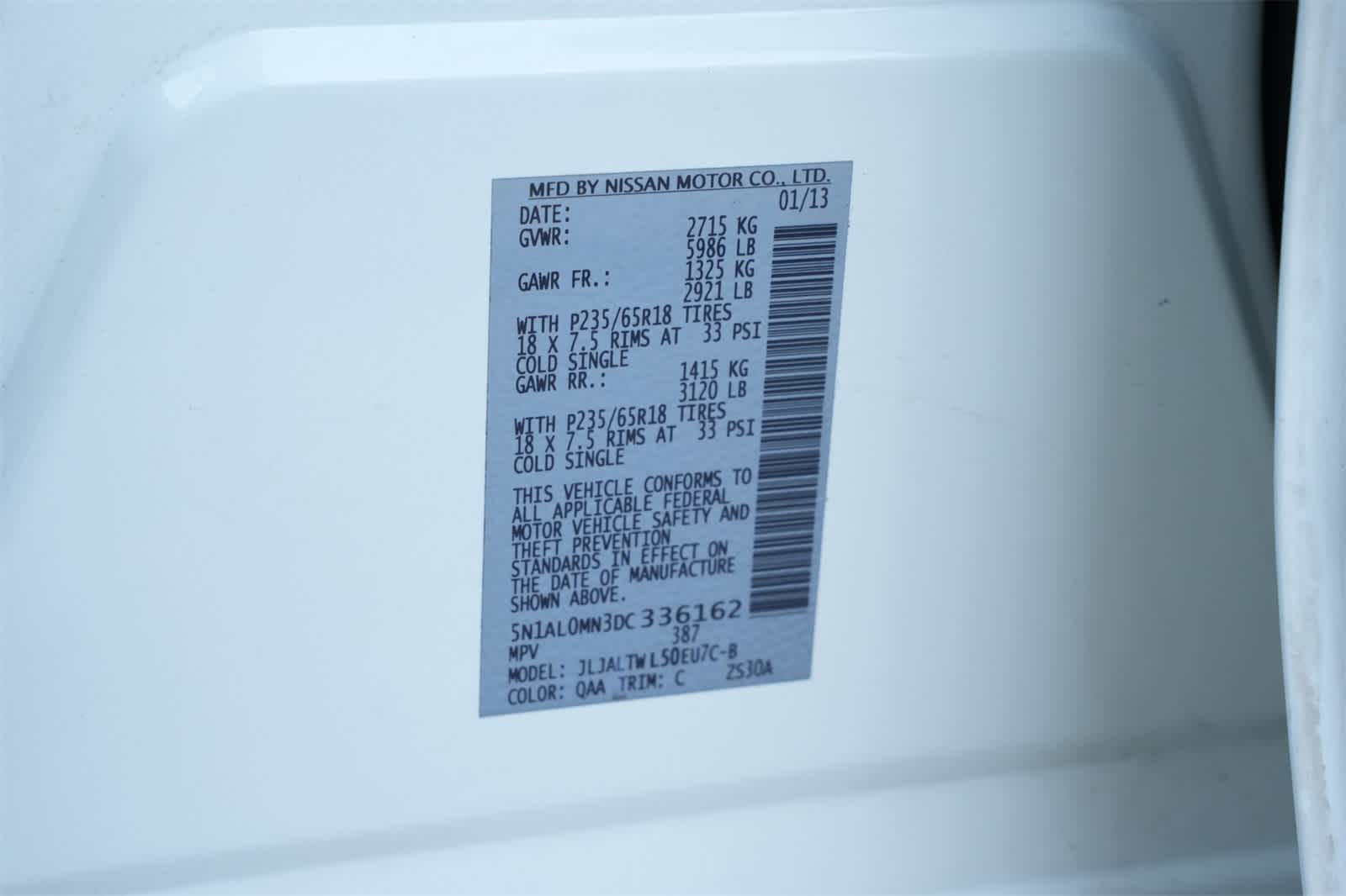 Thumbnail: 2013 INFINITI JX35 - 25