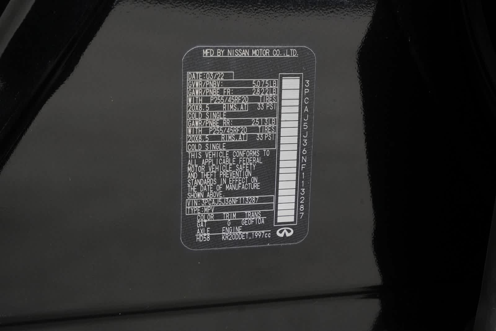 Thumbnail: 2022 INFINITI QX55 - 24