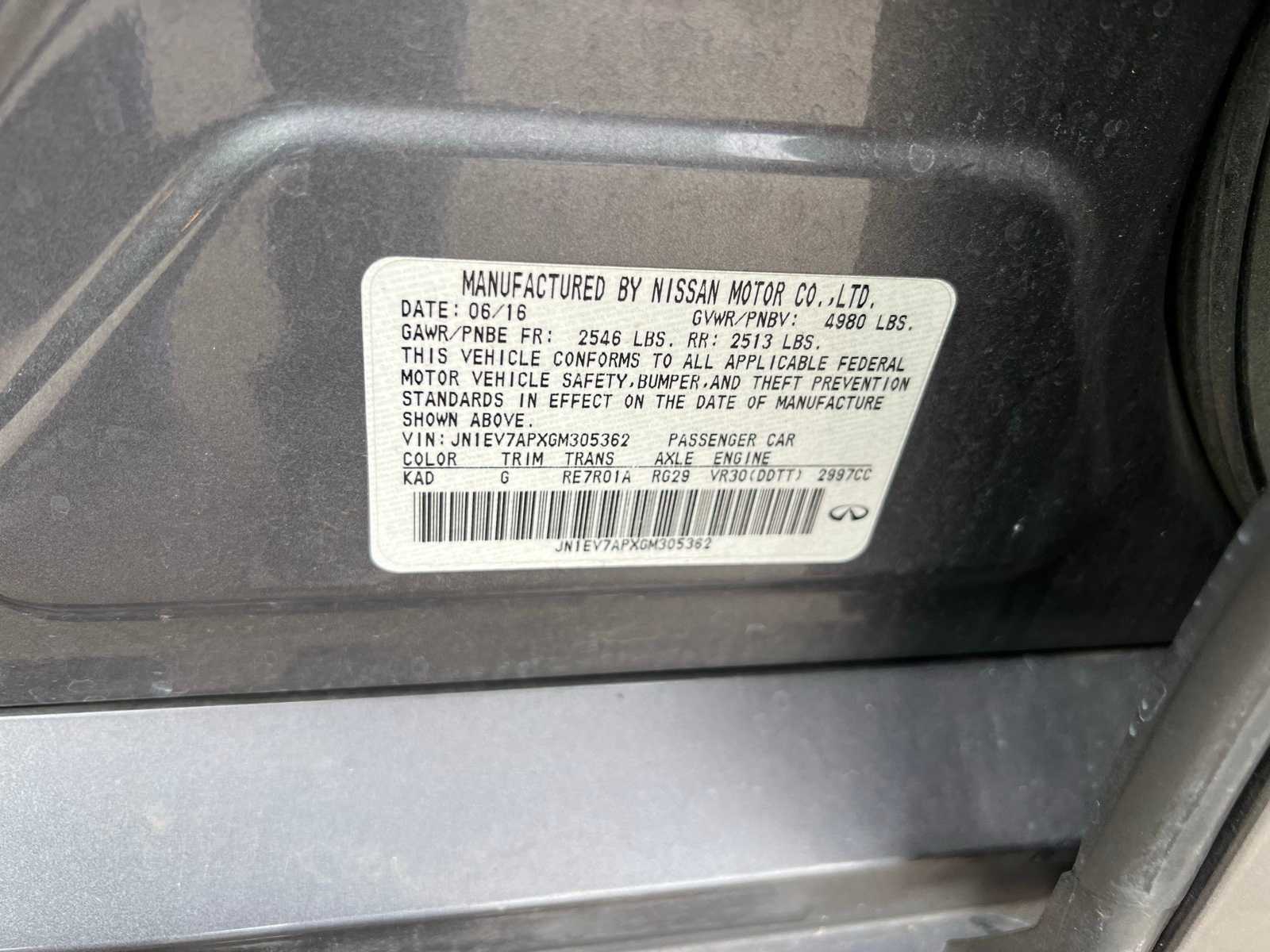 Thumbnail: 2016 INFINITI Q50 - 37