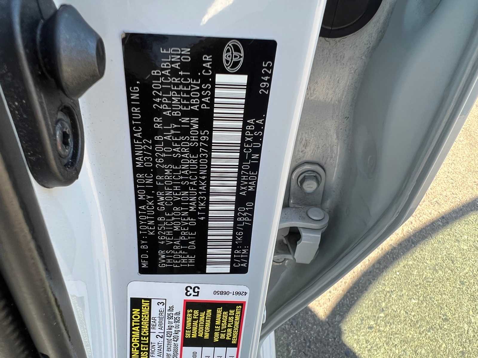 2022 Toyota Camry XSE 45