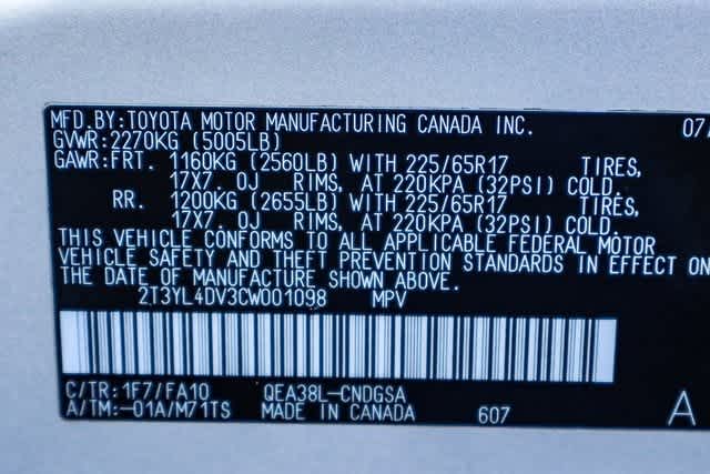 2012 Toyota RAV4 EV 25