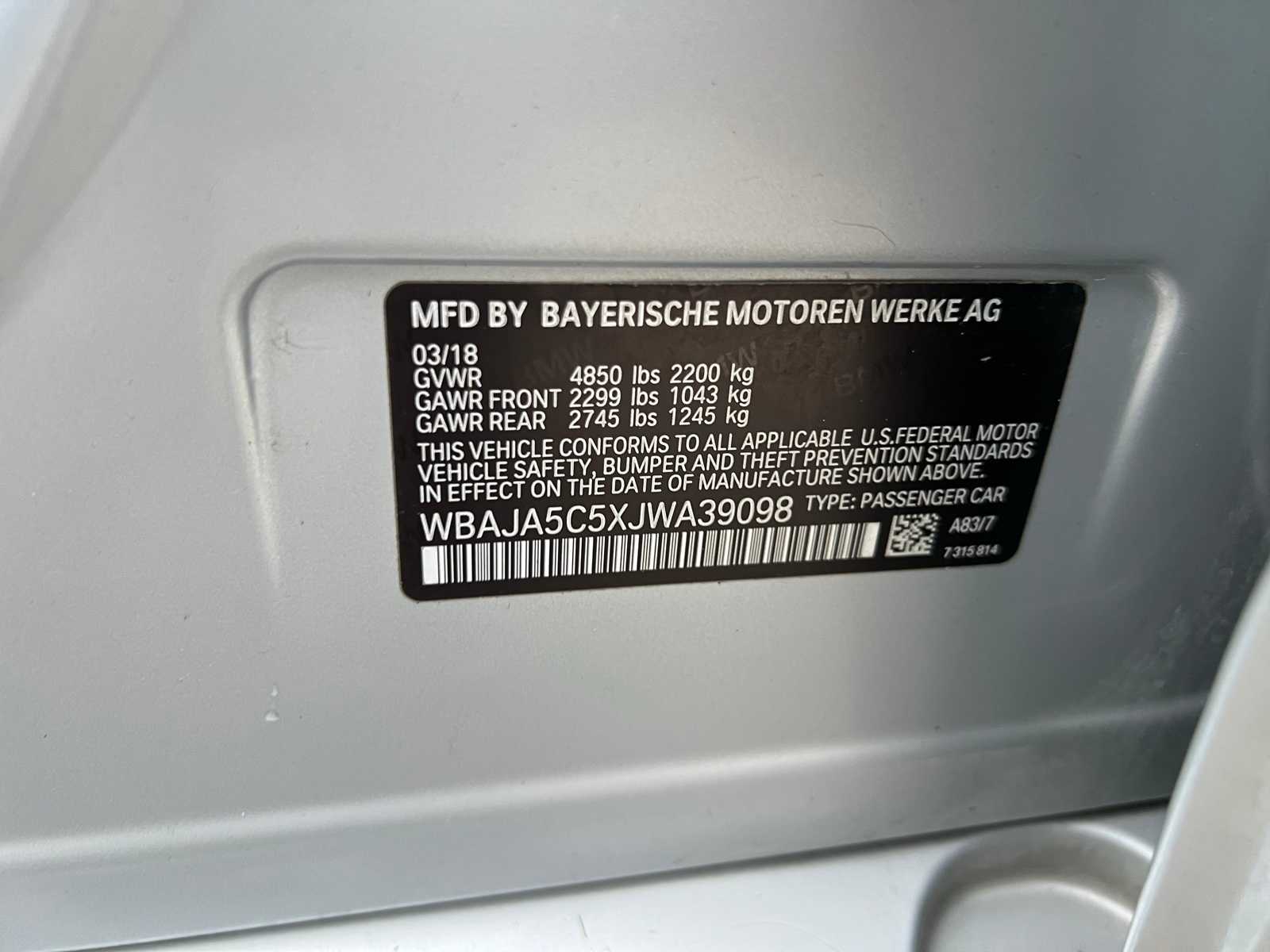 Thumbnail: 2018 BMW 5 Series - 45