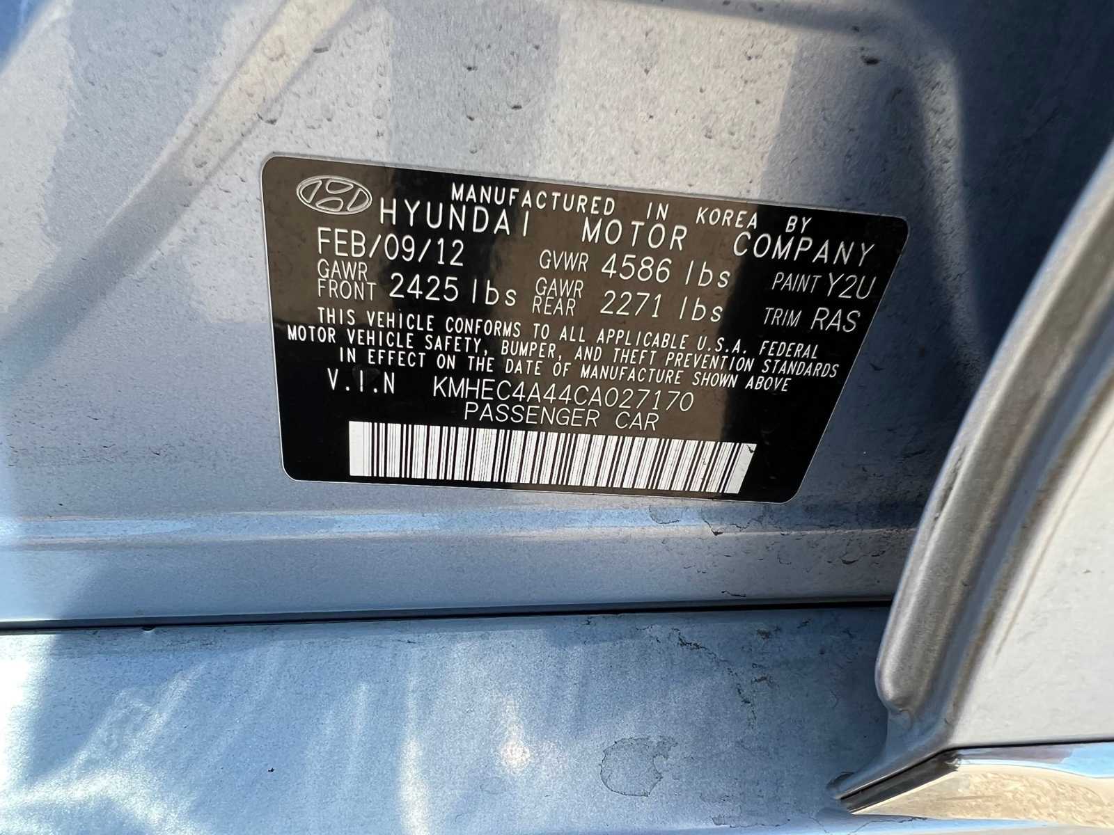 Thumbnail: 2012 Hyundai Sonata - 38
