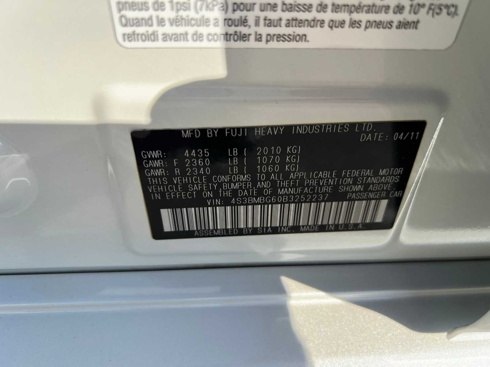 Thumbnail: 2011 Subaru Legacy - 38