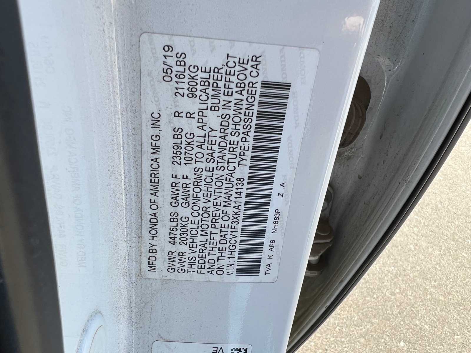 2019 Honda Accord Sport 38