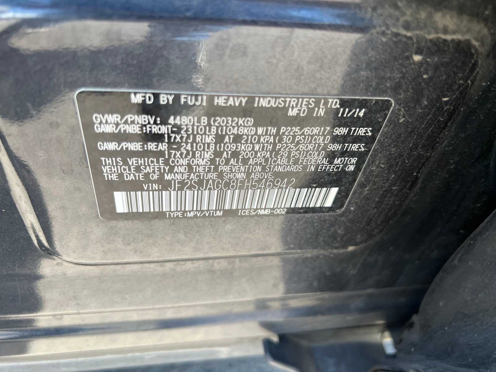 2015 Subaru Forester Premium 38