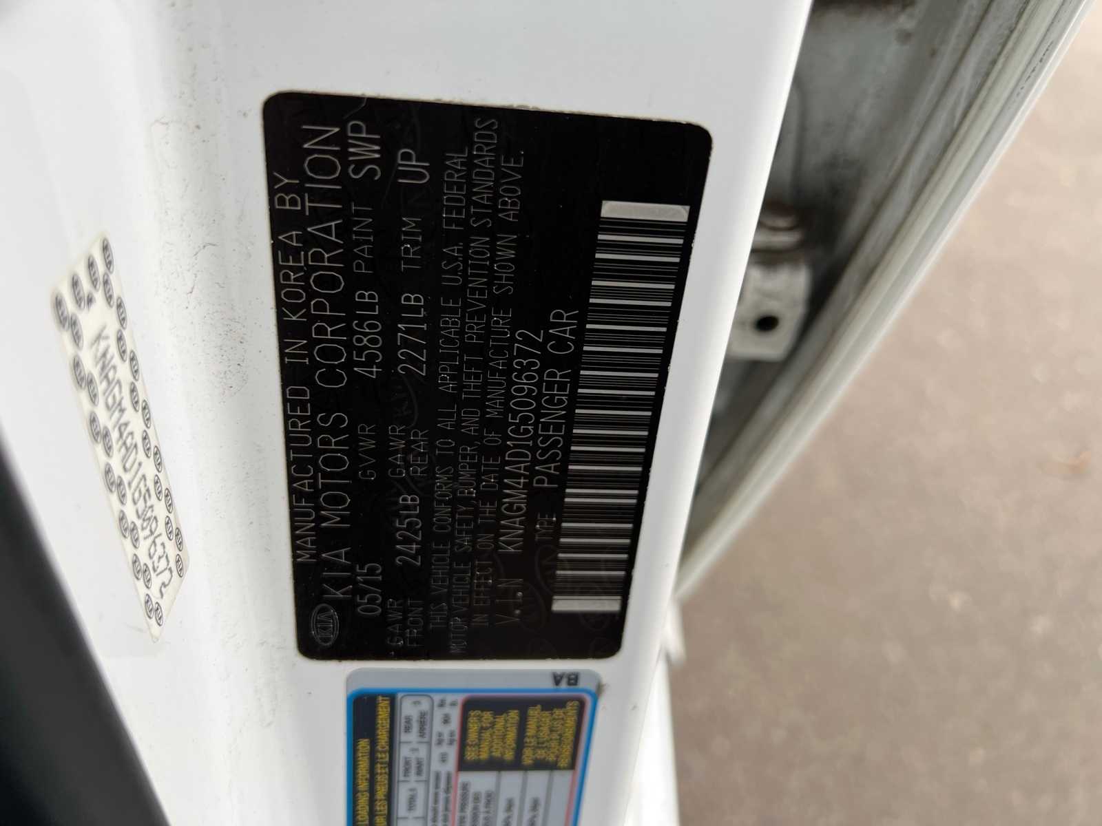 Thumbnail: 2016 Kia Optima - 37