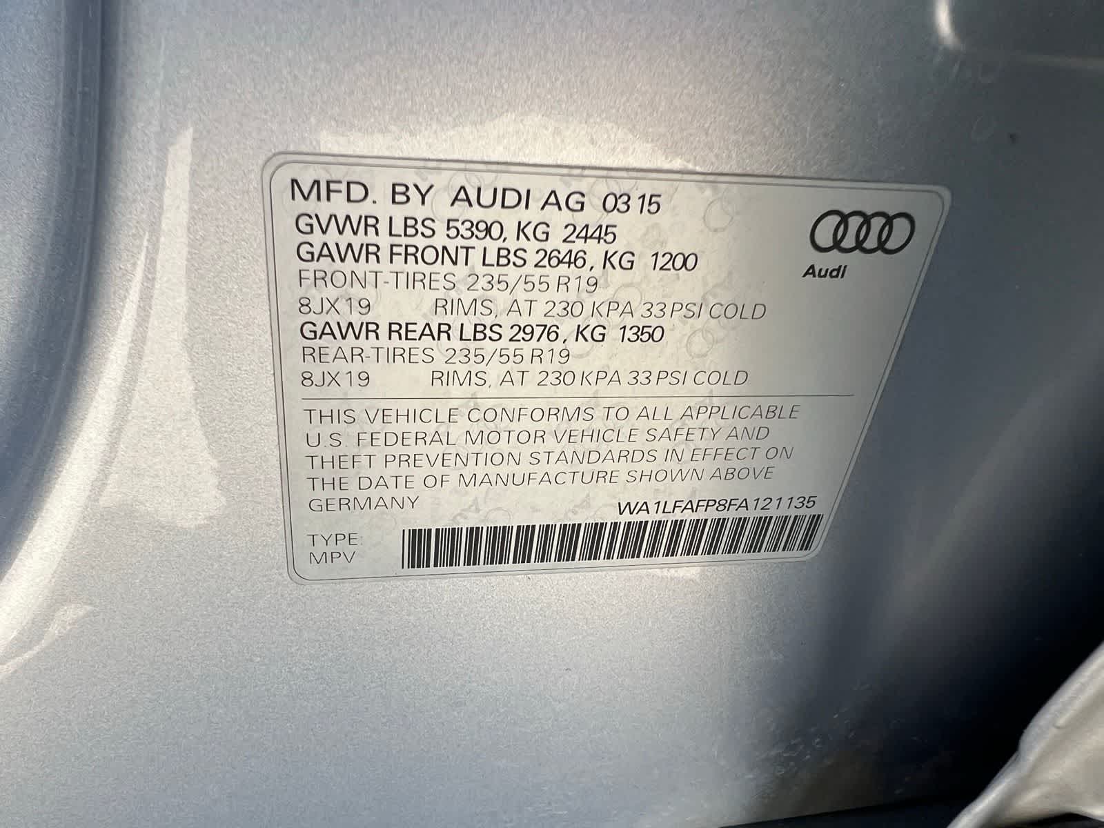 Thumbnail: 2015 Audi Q5 - 45