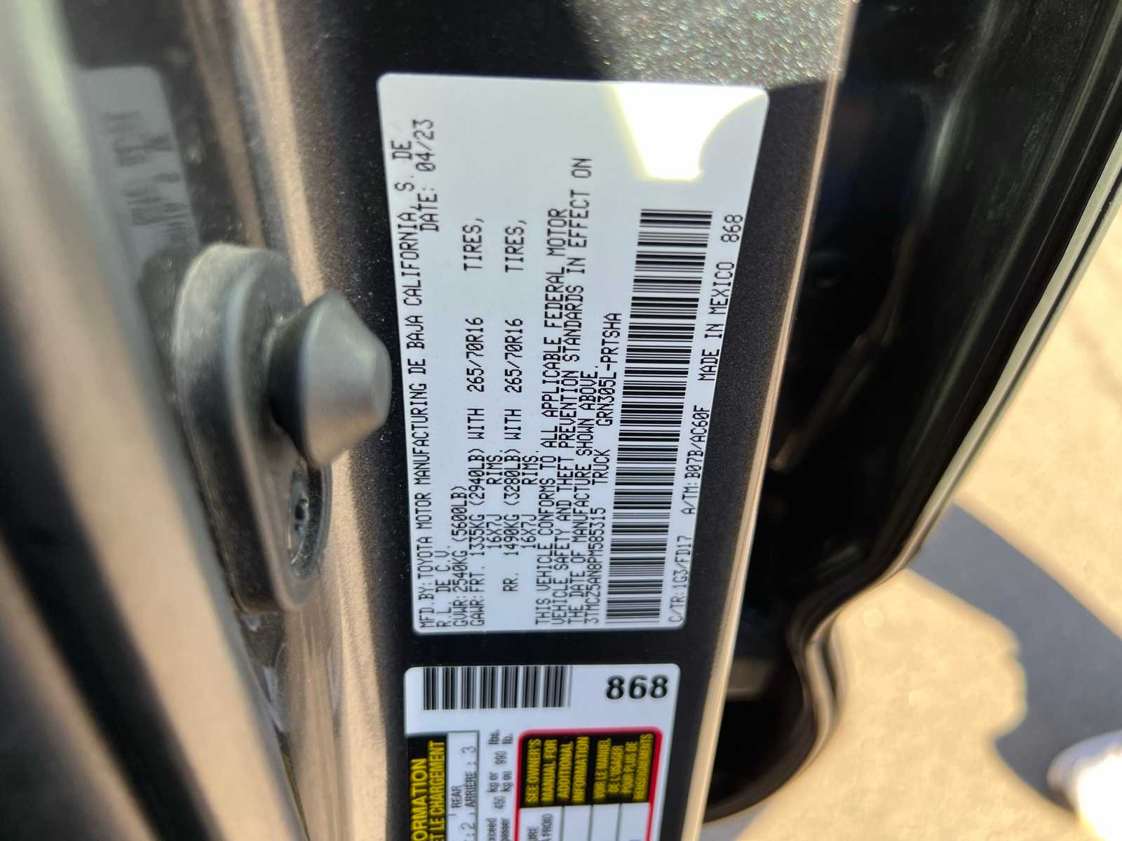 Thumbnail: 2023 Toyota Tacoma - 46