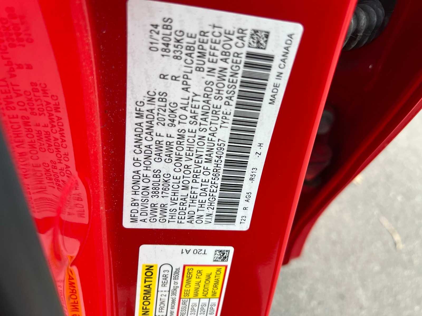 Thumbnail: 2024 Honda Civic - 46