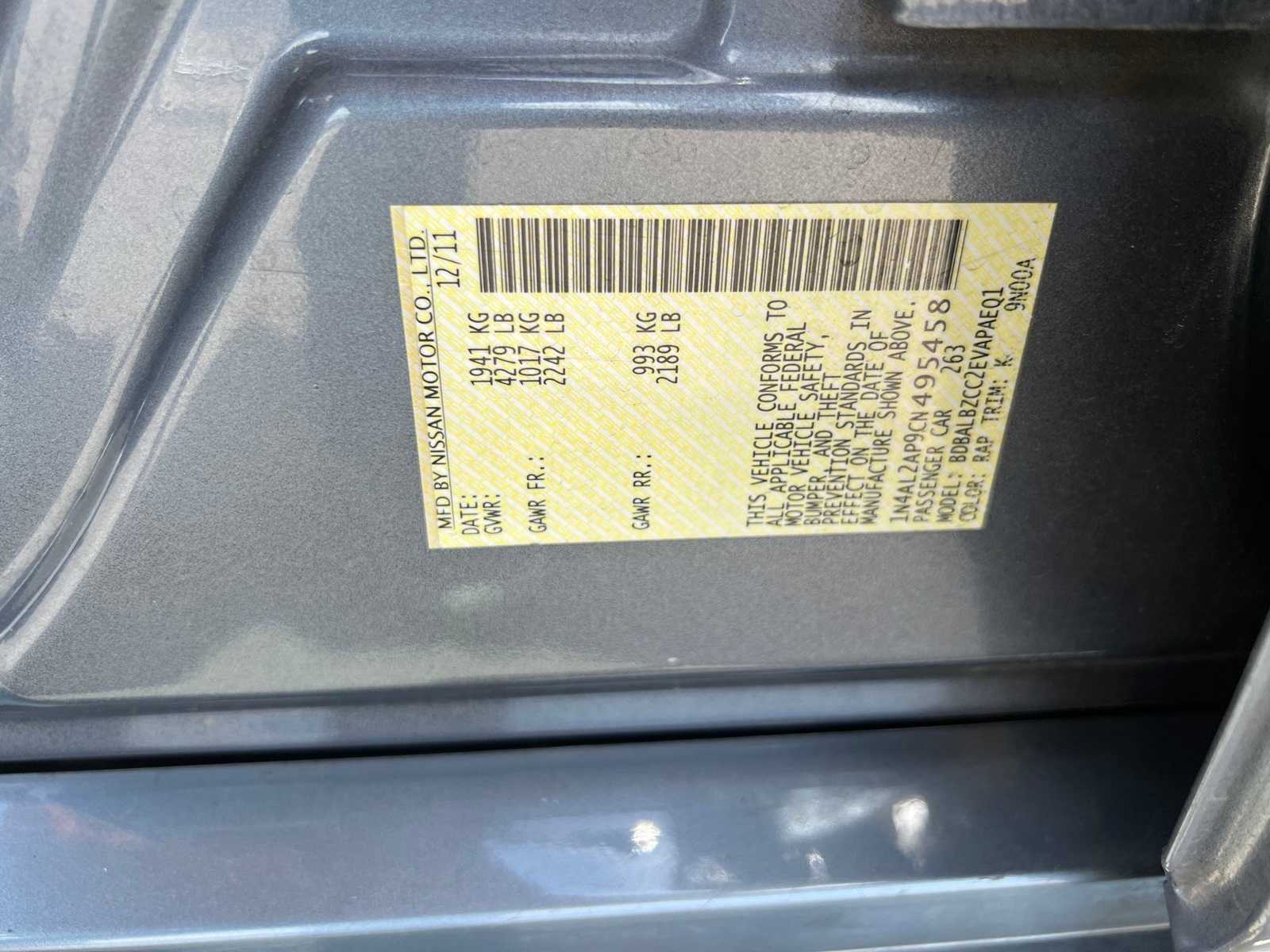 Thumbnail: 2012 Nissan Altima - 38