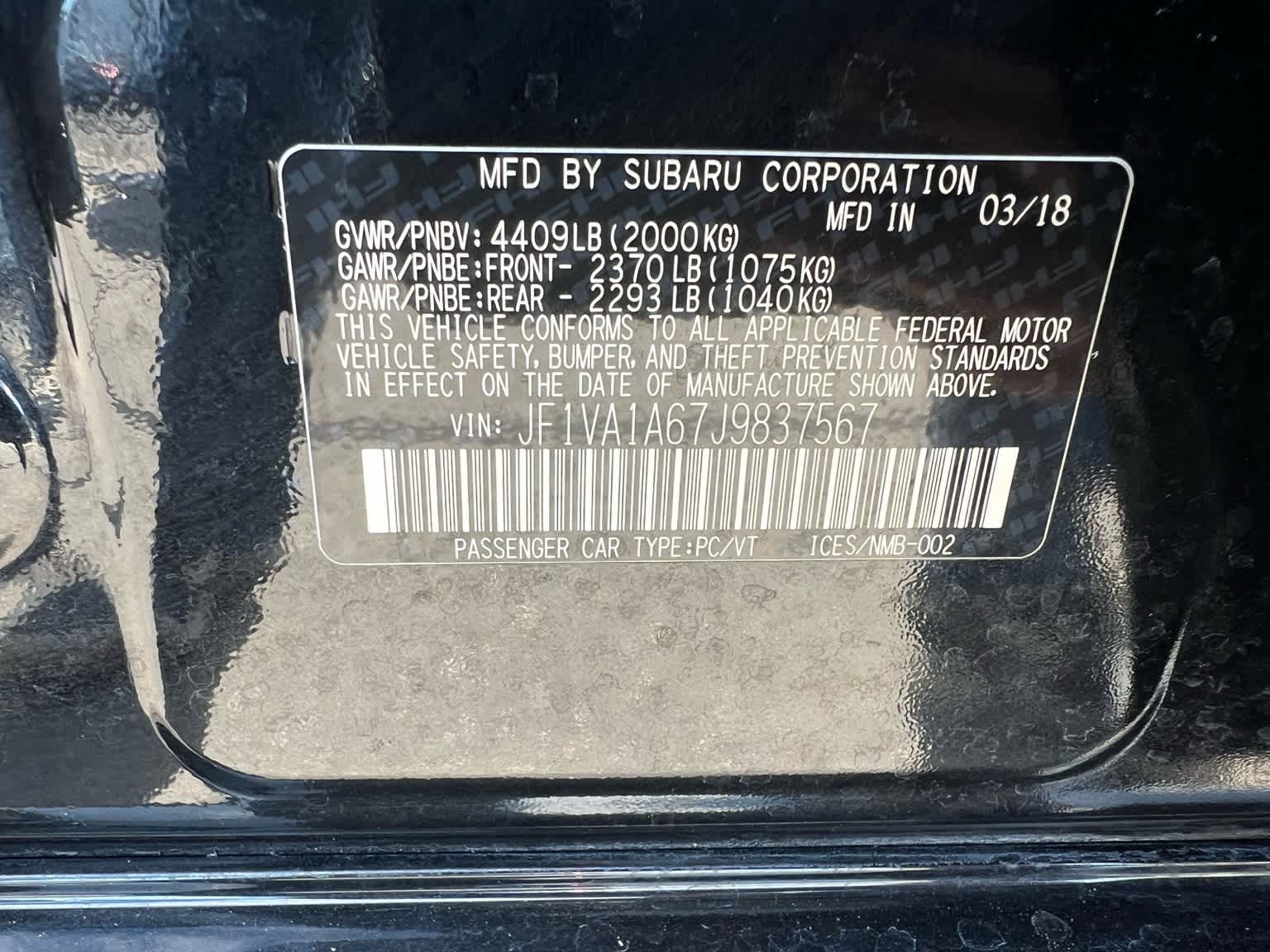 Thumbnail: 2018 Subaru WRX - 45