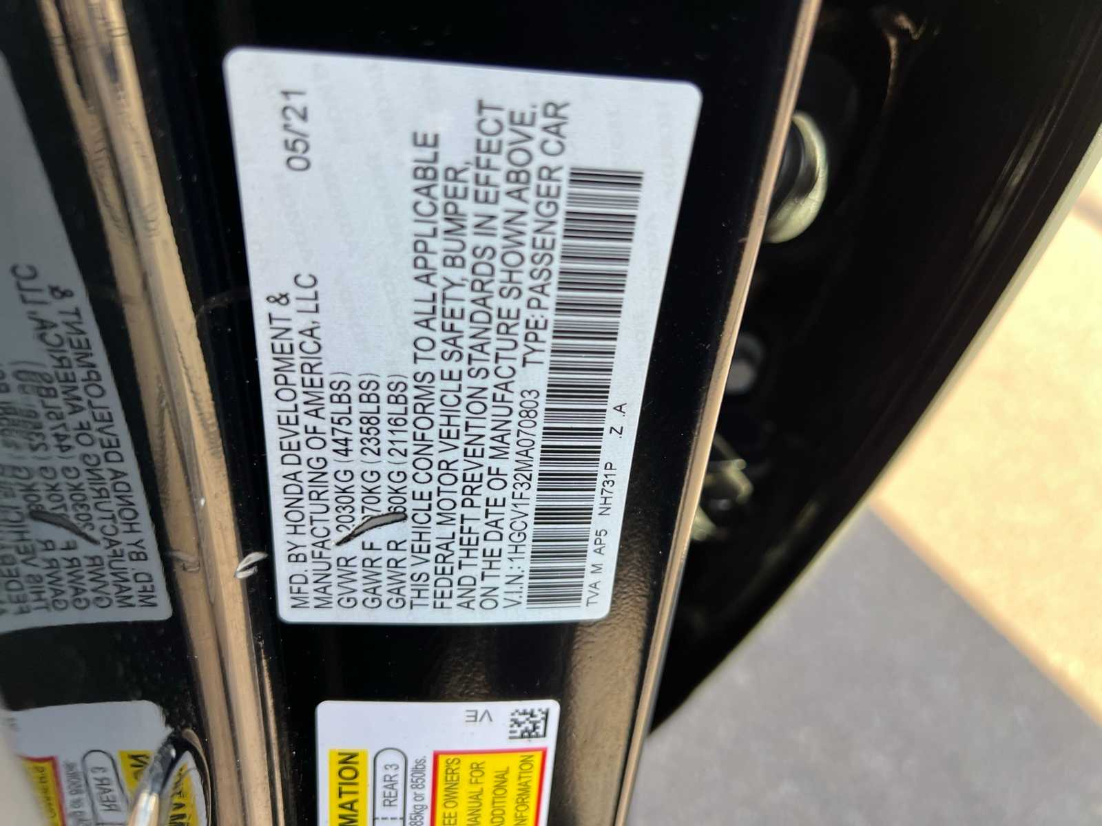 Thumbnail: 2021 Honda Accord - 46