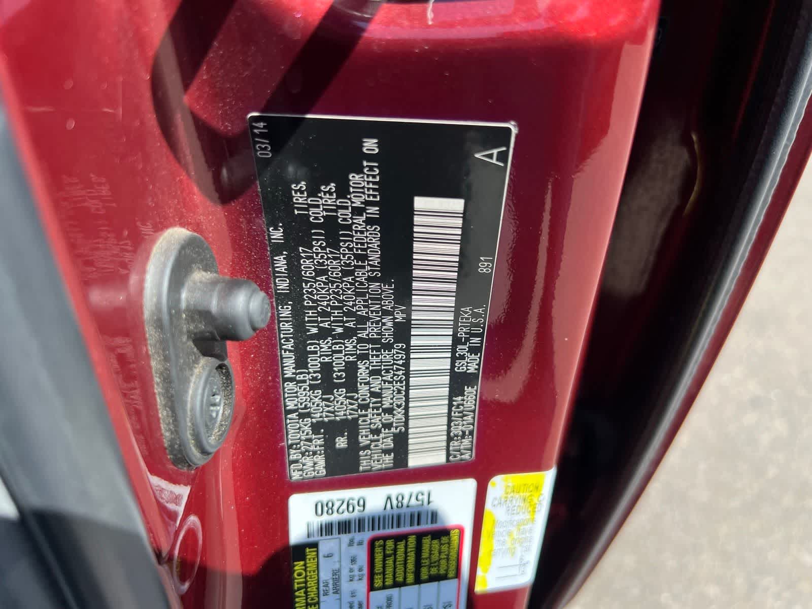 Thumbnail: 2014 Toyota Sienna - 36