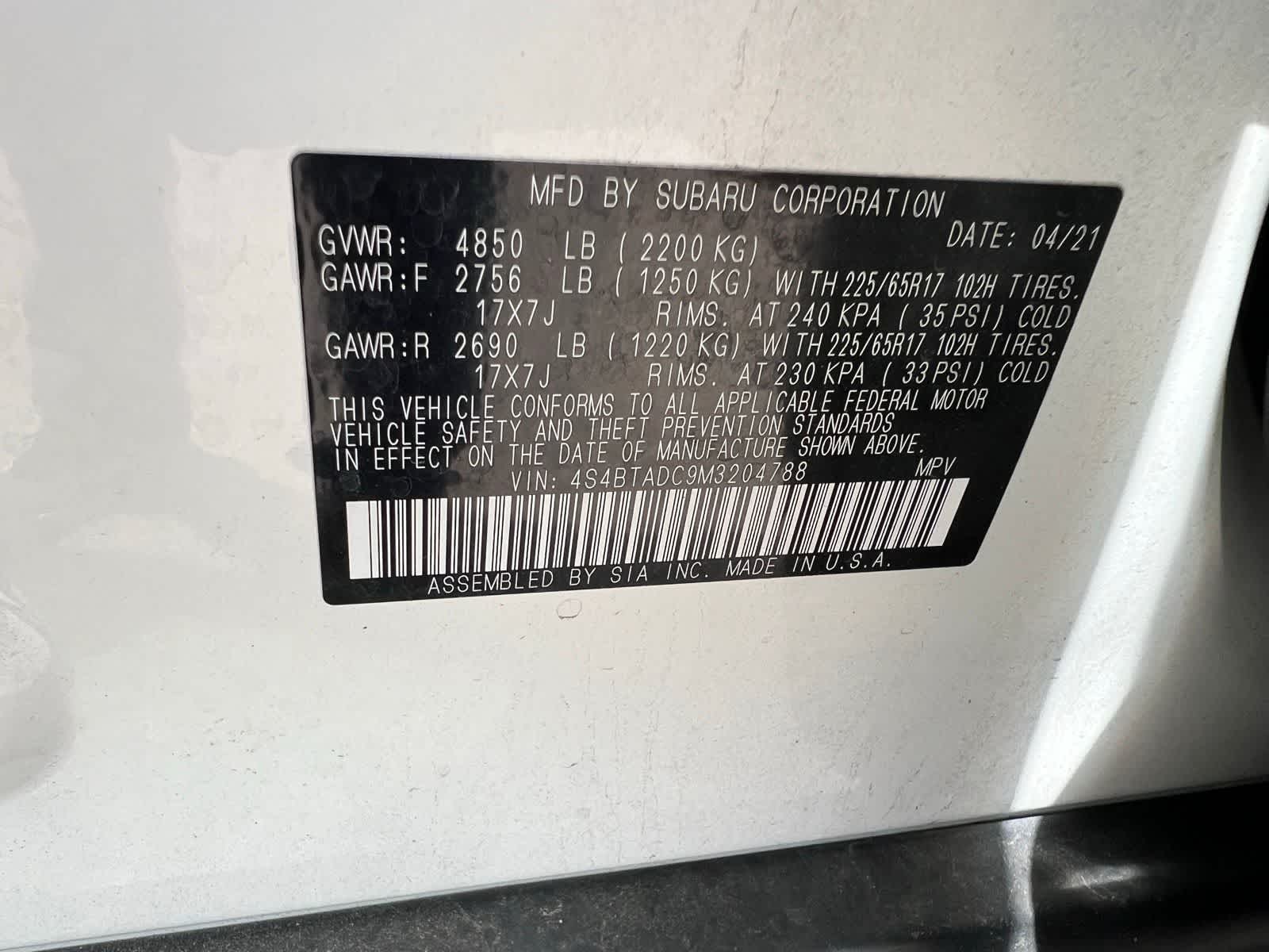 Thumbnail: 2021 Subaru Outback - 38