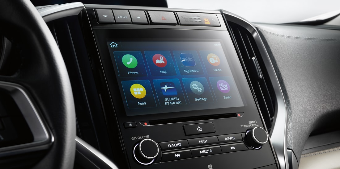 Subaru Ascent SUV interior dash tech panel