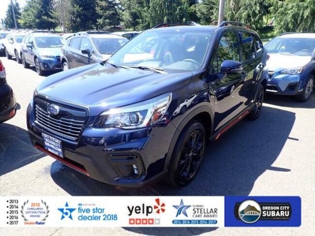 New 2019 Subaru Forester Sport Suv Dark Blue Pearl For Sale In