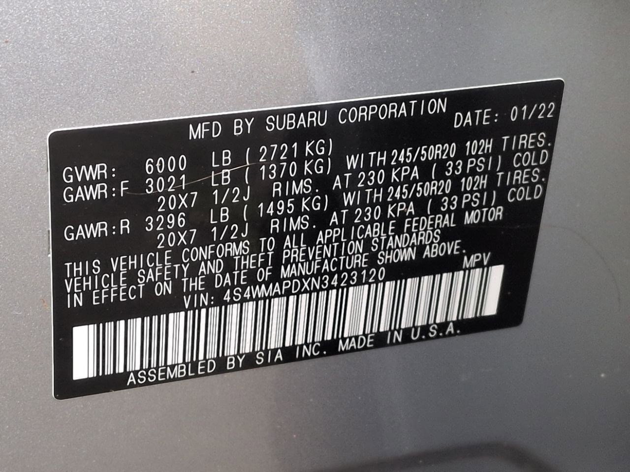 Thumbnail: 2022 Subaru Ascent - 38