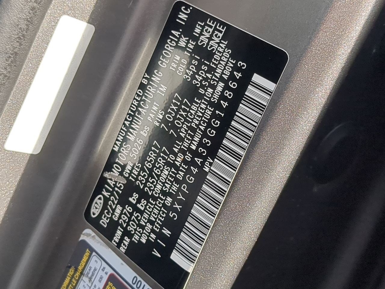 Thumbnail: 2016 Kia Sorento - 34