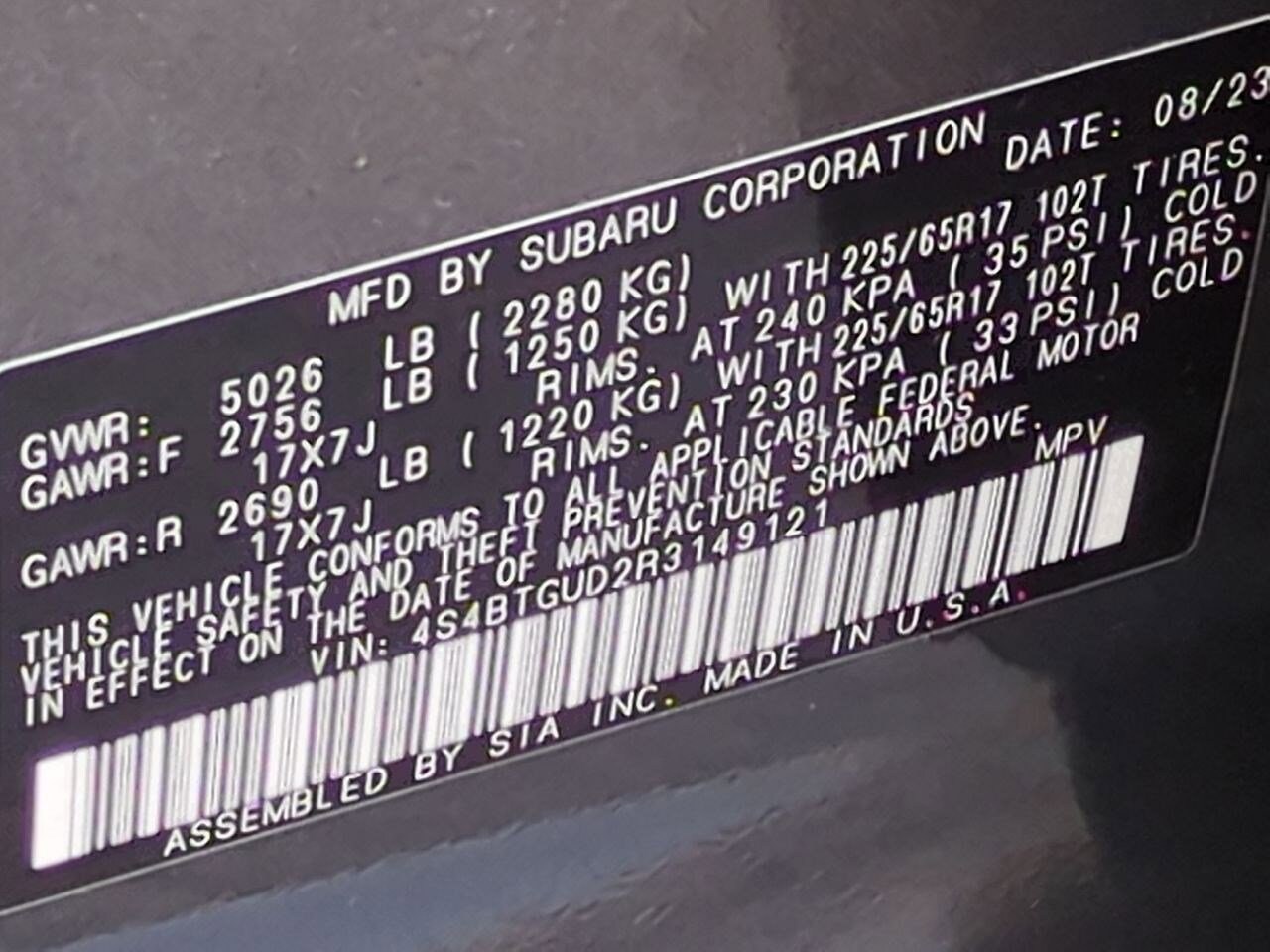 2024 Subaru Outback Wilderness 40