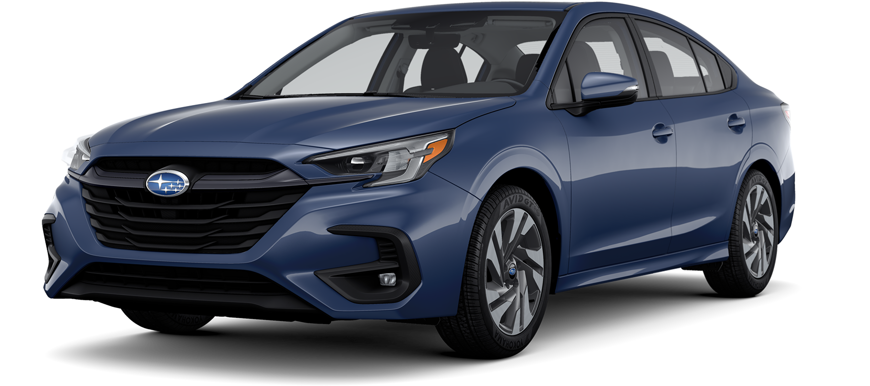 dark blue Subaru Legacy midsize sedan jellybean