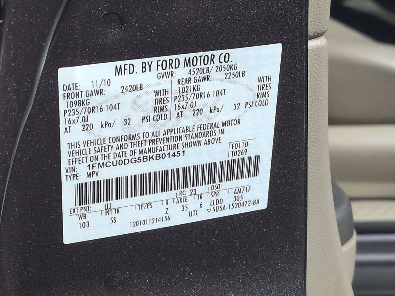 Thumbnail: 2011 Ford Escape - 36