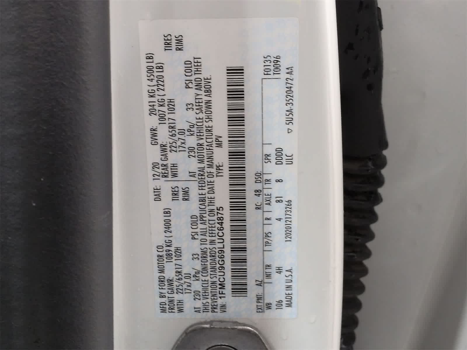 Thumbnail: 2020 Ford Escape - 36