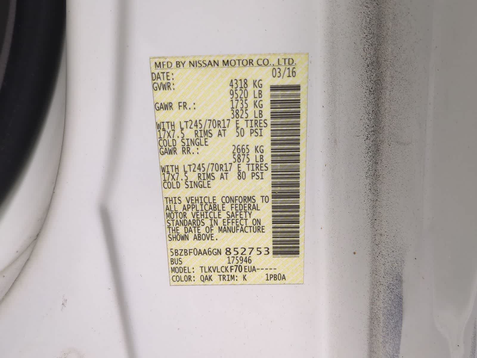 Thumbnail: 2016 Nissan NV - 32