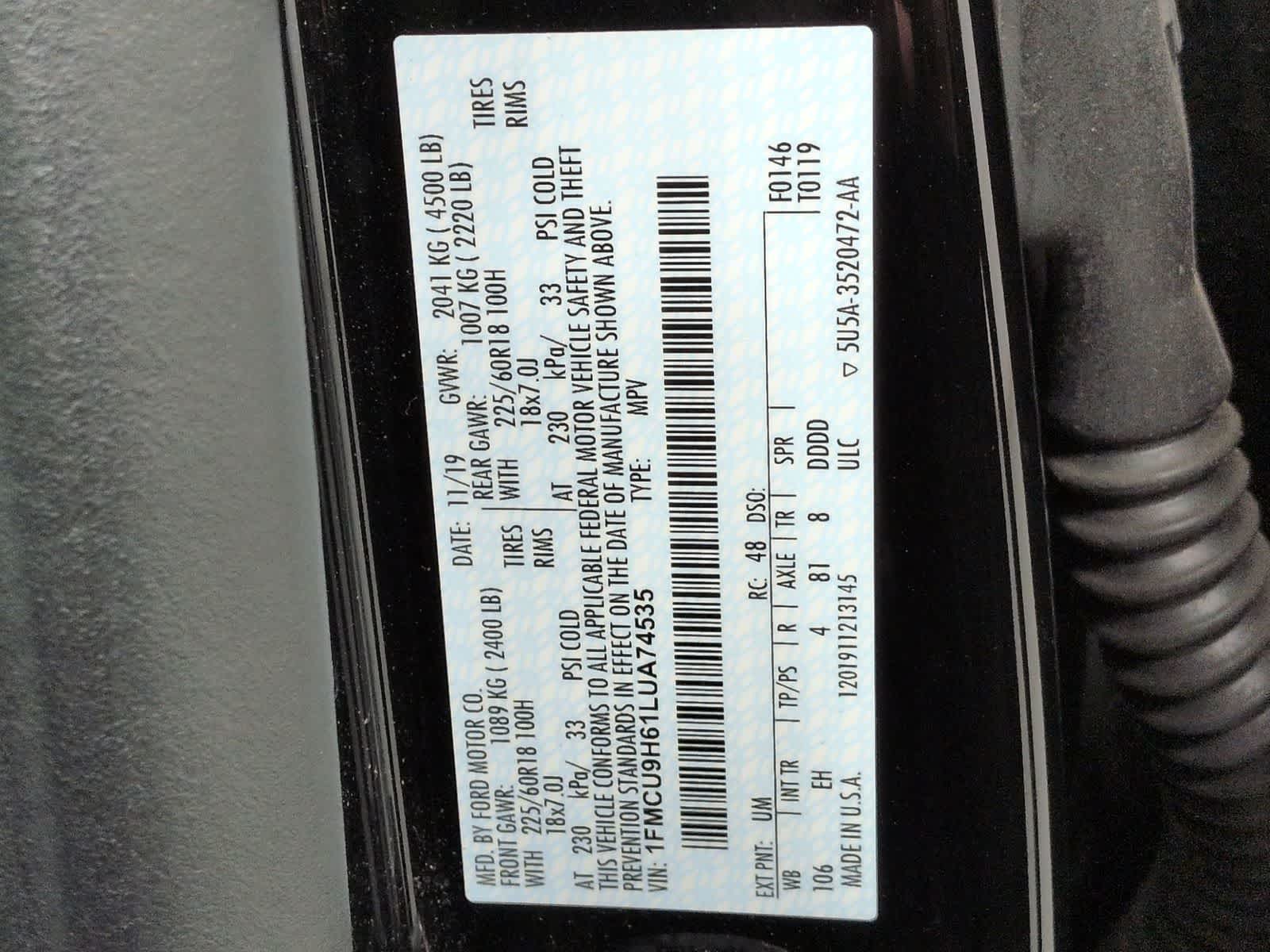 Thumbnail: 2020 Ford Escape - 35