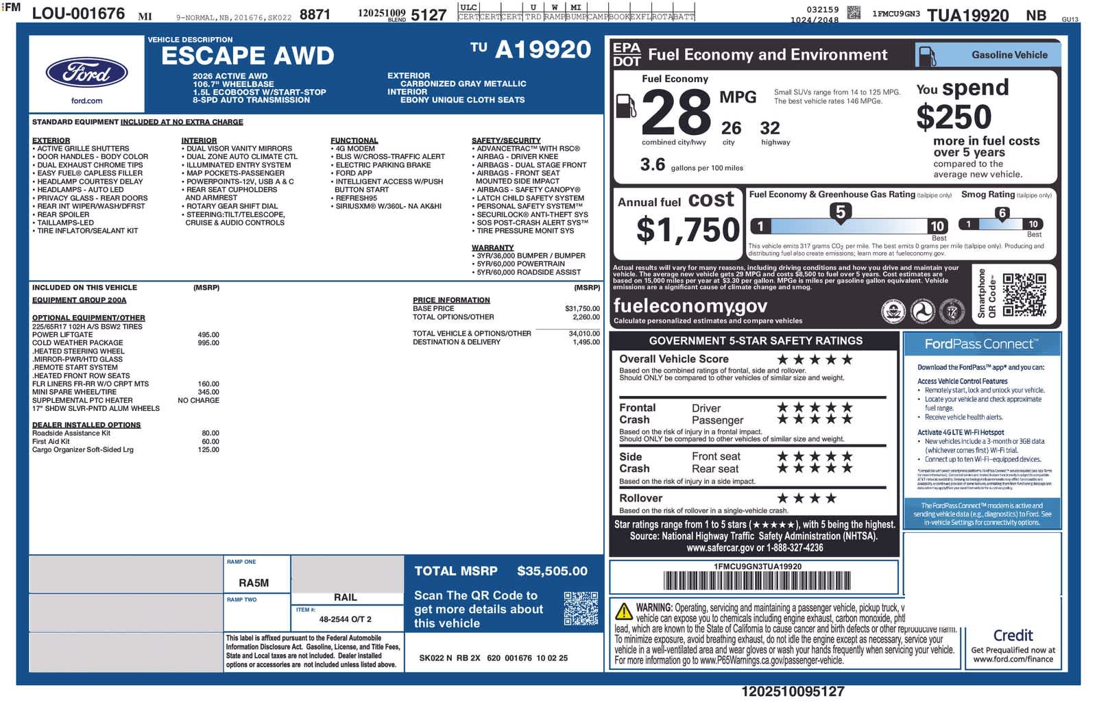 Thumbnail: 2026 Ford Escape - 5