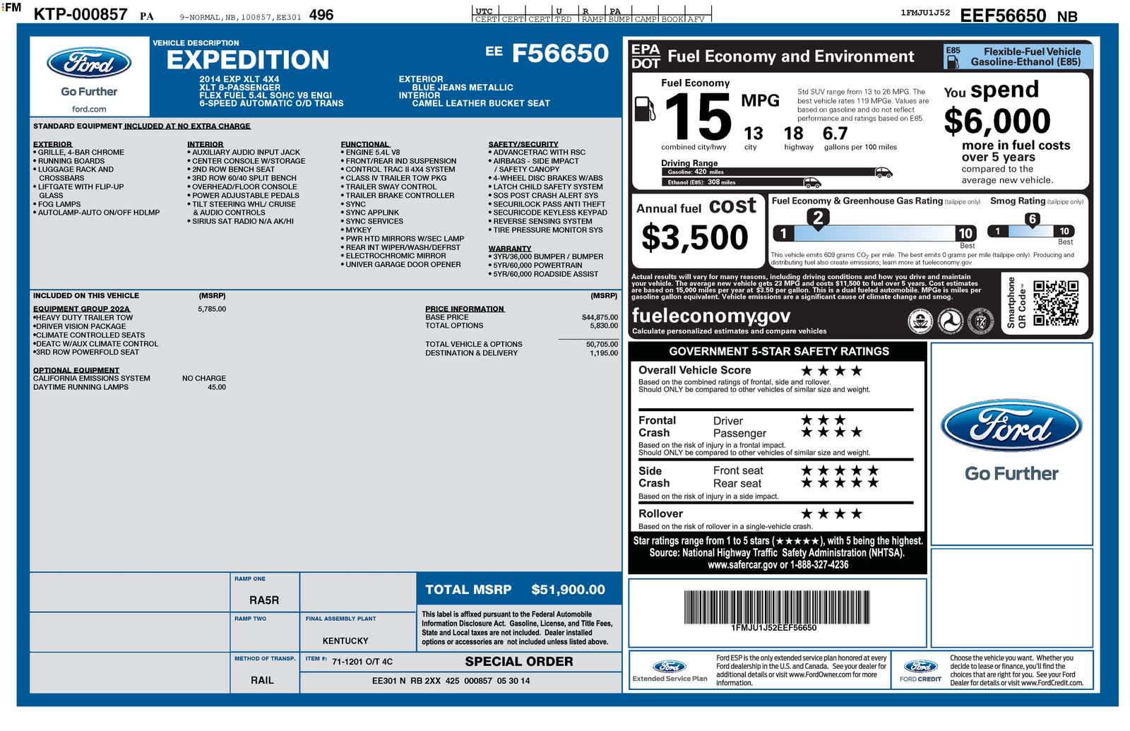 Thumbnail: 2014 Ford Expedition - 6