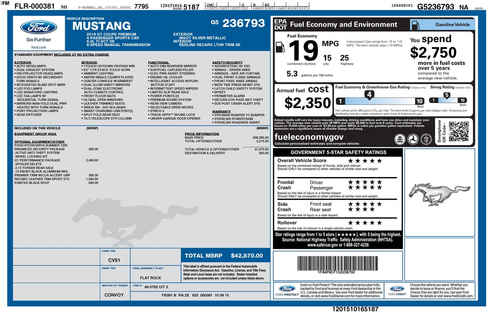 Thumbnail: 2016 Ford Mustang - 6
