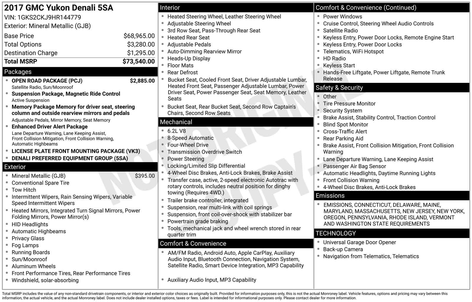 Thumbnail: 2017 GMC Yukon - 7