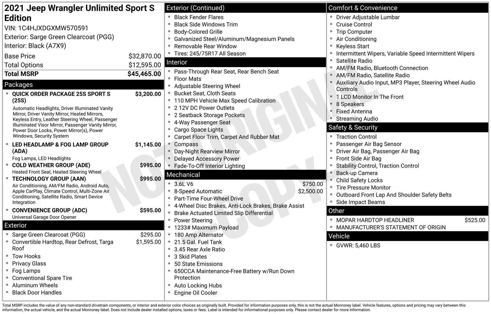 Thumbnail: 2021 Jeep Wrangler - 6