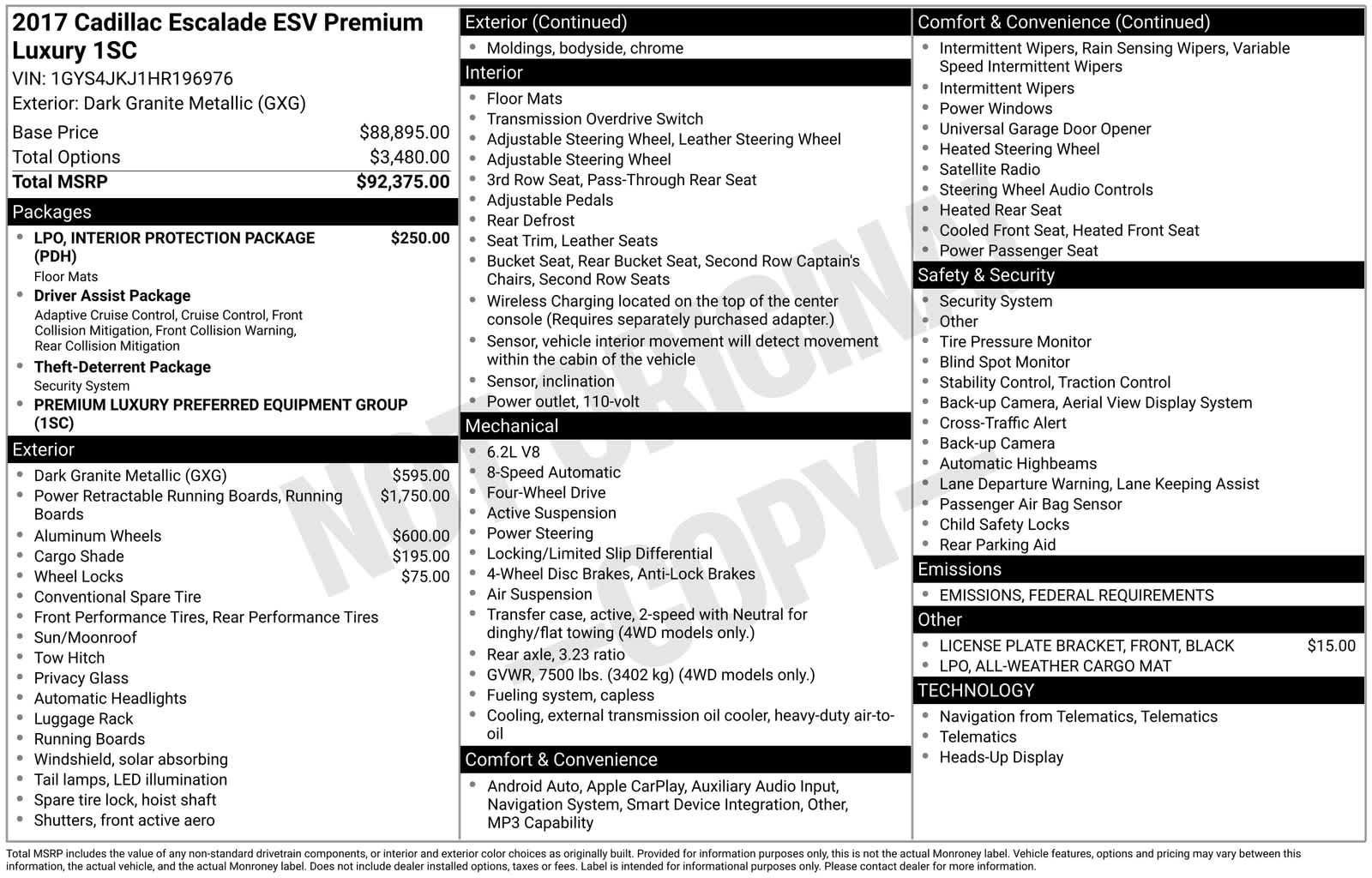 Thumbnail: 2017 Cadillac Escalade - 6