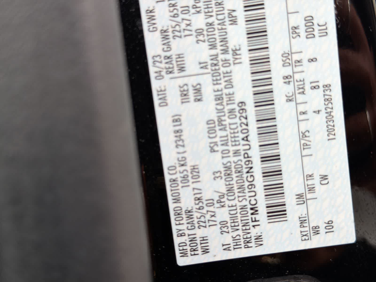 Thumbnail: 2023 Ford Escape - 43