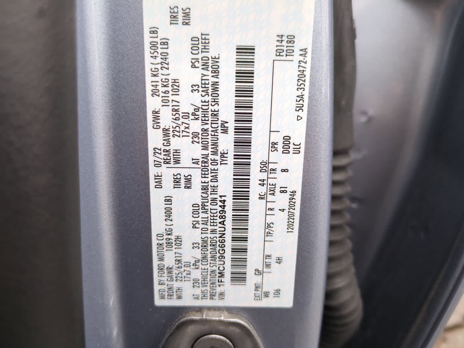 Thumbnail: 2022 Ford Escape - 39