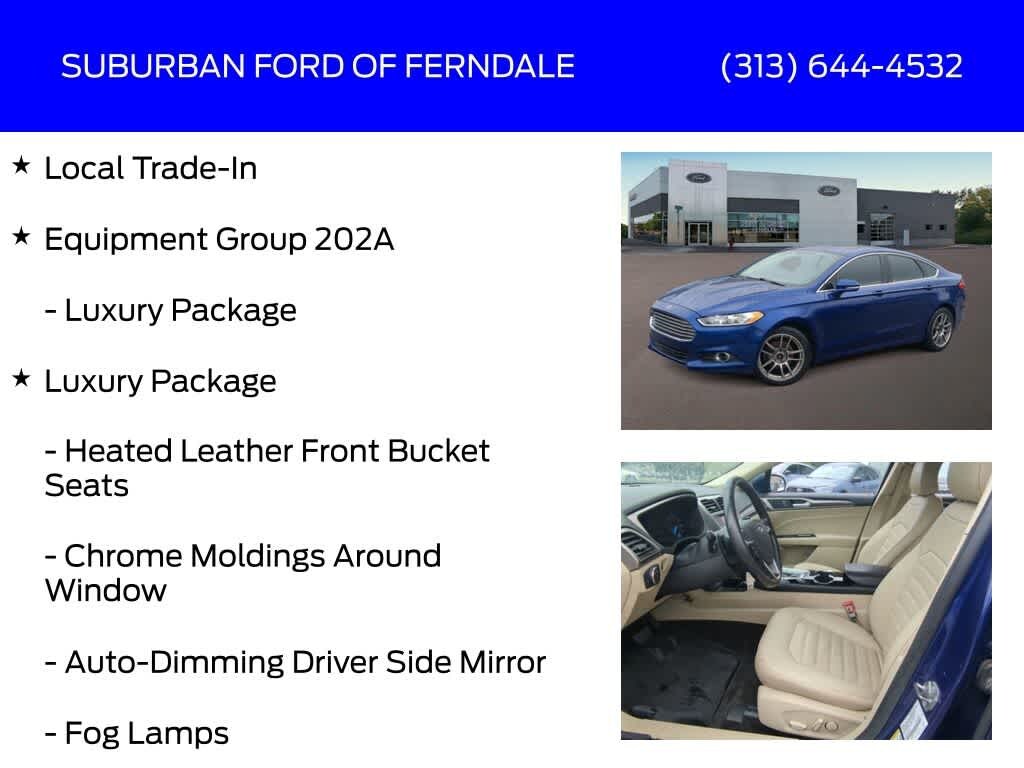 Used 2015 Ford Fusion SE Sedan
