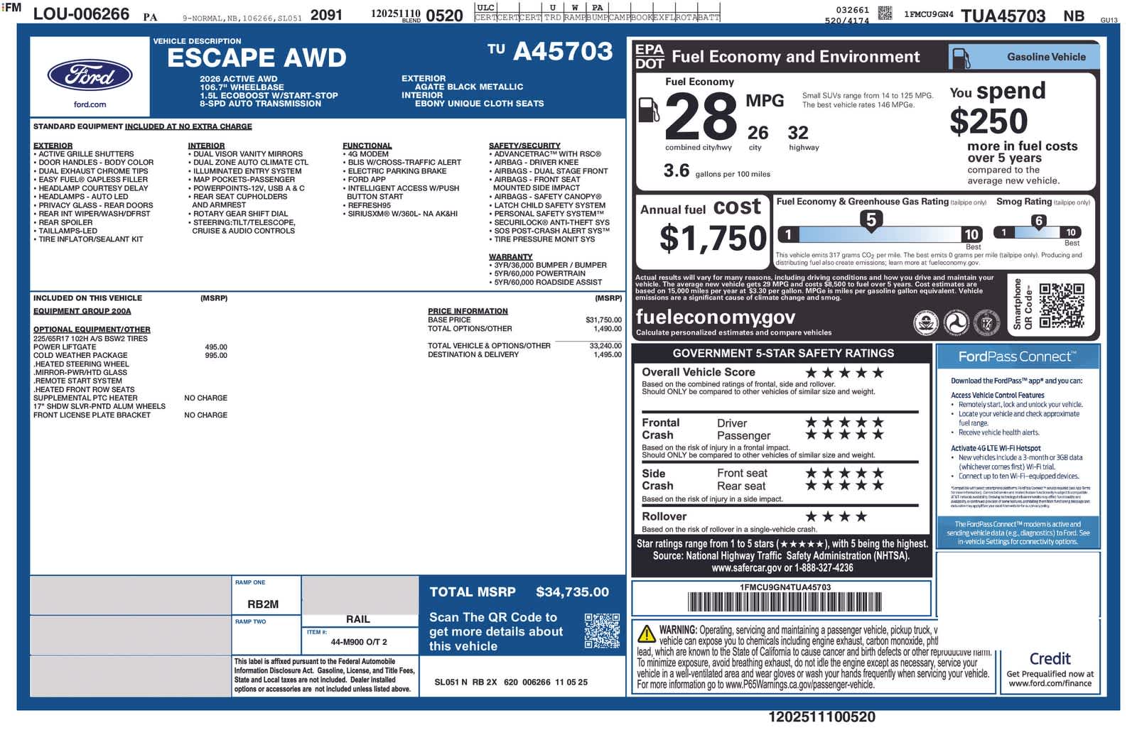 Thumbnail: 2026 Ford Escape - 5