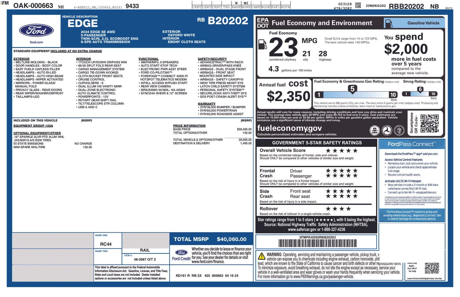 Thumbnail: 2024 Ford Edge - 5