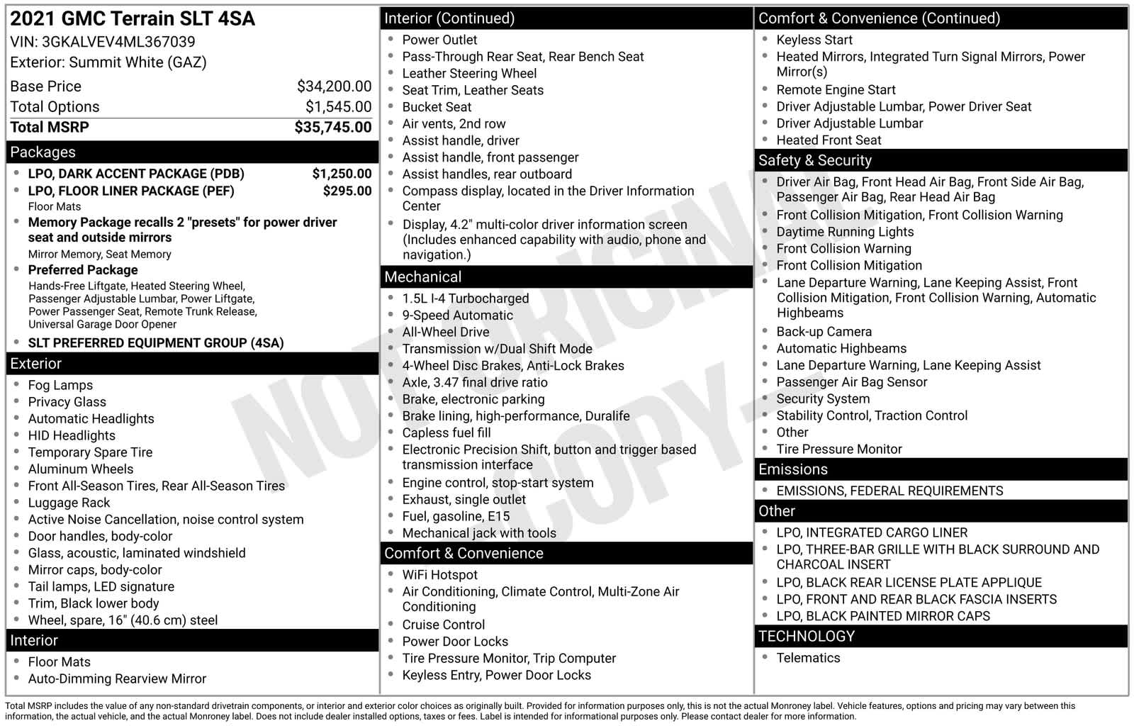Thumbnail: 2021 GMC Terrain - 6